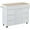 White, variant on BIGWOO Kitchen Island Cart with Rubber Wood Countertop for Dining Room,Blue