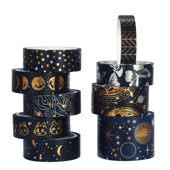 yuksok 9 Pcs Ensemble de Ruban Astrolabe Washi Ruban de Masquage Autocollant de Papeterie pour Bricolage,