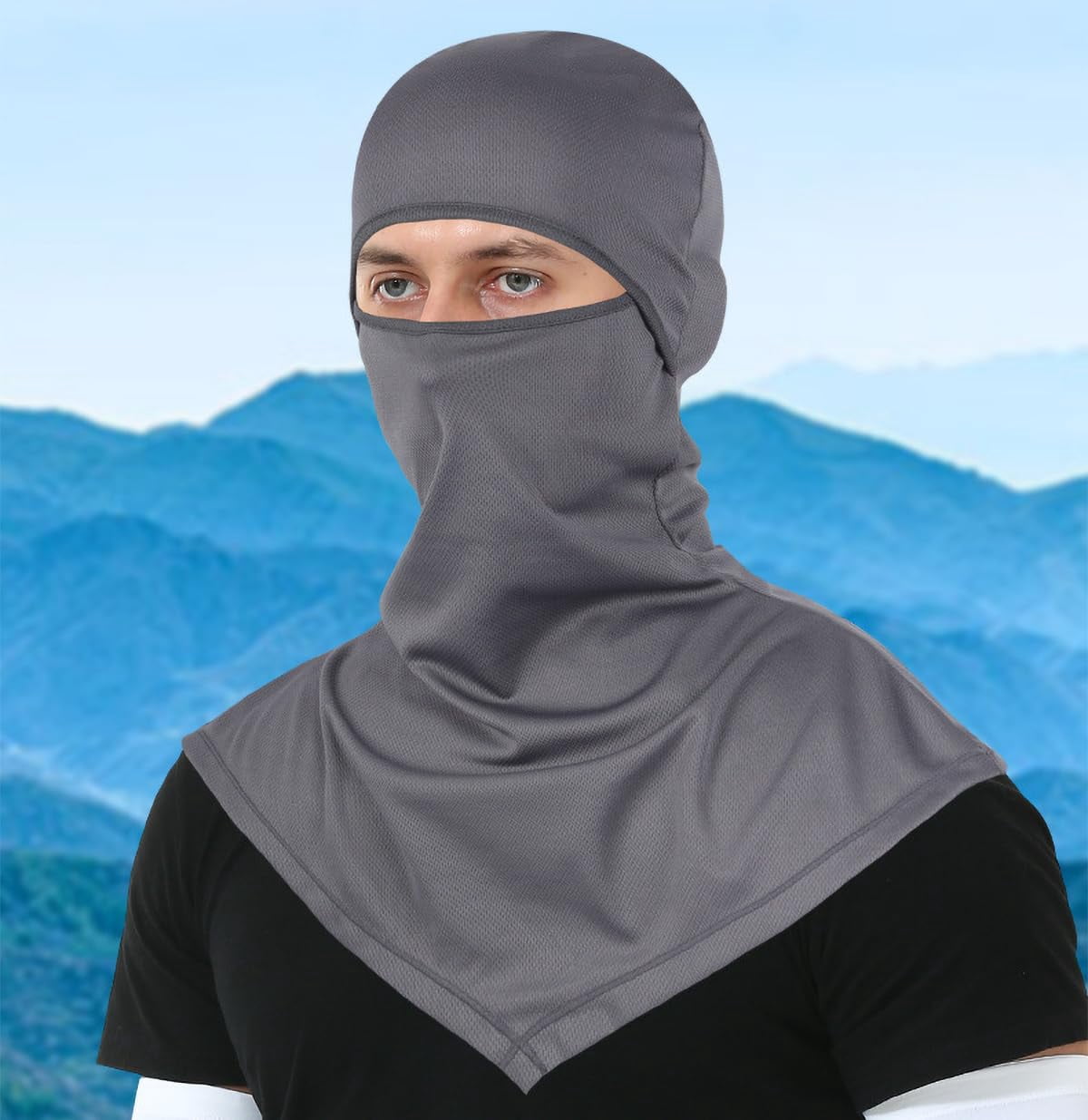 6 Packs Ski Mask Sun Uv Protection Hood Breathable  Balaclava Face For Men Women - Fish