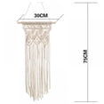 thumbnail image 4 of Yinrunx Boho Tapestry Cotton Woven Tapestry Macrame Wall Decor Woven Wall Hanging Boho Wedding Macrame Curtains Boho Headboard Macrame Tapestry Wall Tassel Wall Hanging Small Macrame Wall Hanging, 4 of 5