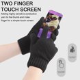 thumbnail image 4 of 2 pares de guantes de invierno para mujer, cálidos guantes para mensajes de texto con pantalla táctil, guantes de punto para mujer, forro polar grueso y suave 944, 4 of 5