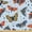 Dark Orange Violet Blue, variant on Ambesonne Medieval Astronomy Fabric by the Yard Upholstery, Moths Sun Moon, 5 Yards, Pale Vermilion Sea Blue