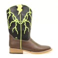 thumbnail image 1 of Ace Lightning Bolt Cowboy Boots, Brown - Size 5, 1 of 1