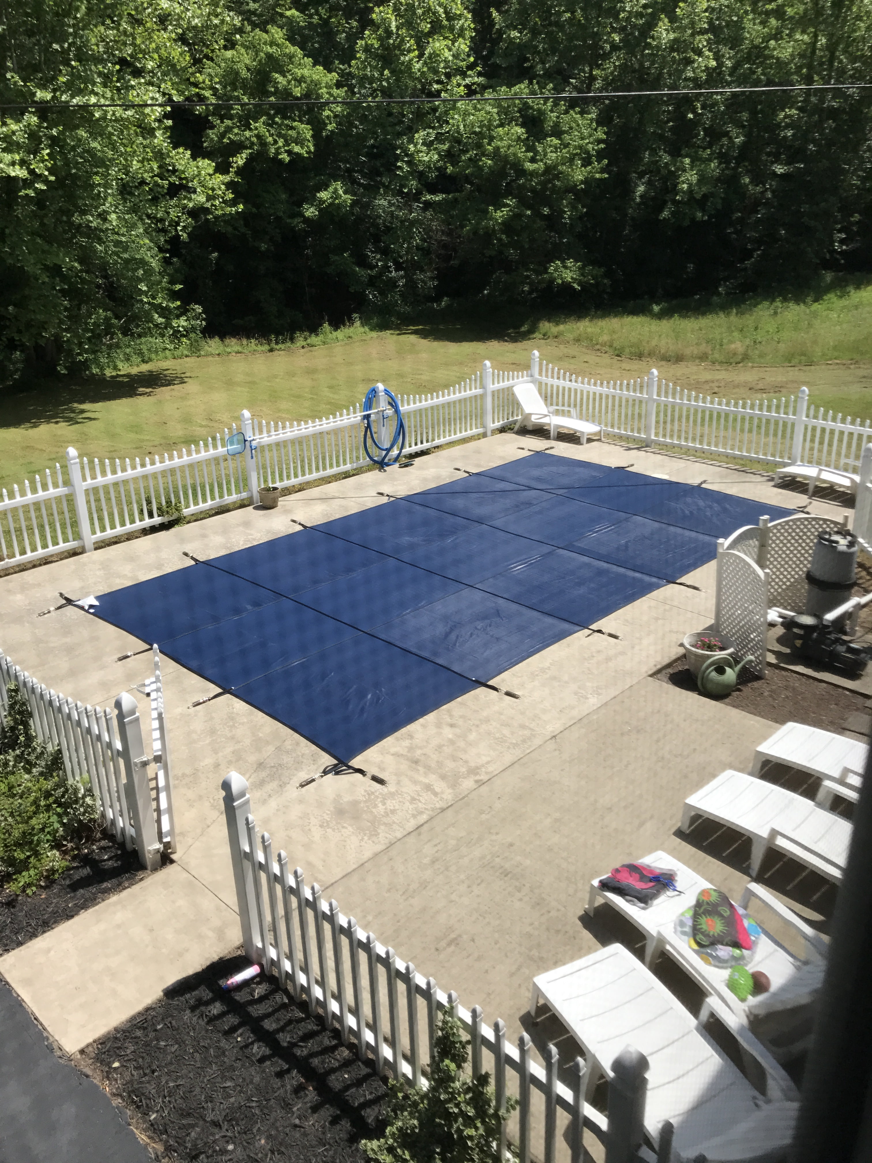 WaterWarden in-Ground Pool Safety Cover Fits 16’ x 34’ Rectangle Pool, UL Classified to ASTM F1346
