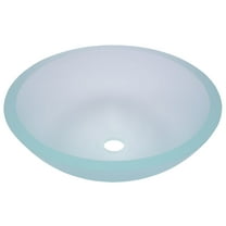 Eden Bath EB-GS83 5.5 x 16.75 in. Frosted Crystal Tempered Glass Vessel Sink