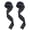 black, variant on Lifting Straps (1 Pair) - For Powerlifting, Bodybuilding, Gym Workout, Strength Training - black