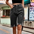 thumbnail image 3 of 2026 Bermudas de mezclilla for mujer, pantalones cortos holgados informales de talle alto Y2k, pantalones cortos Cargo de moda de verano, 3 of 7