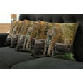 thumbnail image 5 of Ambesonne Animal Throw Pillow Cover 4 Pack, Tiger in Forest, 16", Orange and Brown, 5 of 5