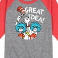 thumbnail image 3 of Cat in the Hat - Great Idea - Kids Raglan, 3 of 6