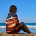 thumbnail image 3 of Flag Of The United States Ultra Fine Fiber Beach Towels for Travel And Quick Drying Absorbent Towels for Swimming, 3 of 7