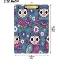 thumbnail image 3 of FMSHPON Cute Owls Clipboard Hardboard Wood Nursing Clip Board and Pull for Standard A4 Letter 13x9 inches, 3 of 7