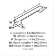 thumbnail image 4 of Amerock Monument 6 1/4'' Center Bar Pull, 4 of 5