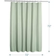 thumbnail image 7 of GourmetG Sage Green Fabric Waffle Shower Curtain with Waffle Weave Heavy Duty Hotel Quality Bathroom Shower Curtains, 72 x 72 Inches, 7 of 7
