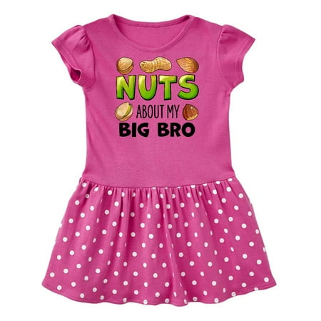 

Inktastic Nuts About My Big Bro Peanut Almond Pistachio Gift Baby Girl Dress