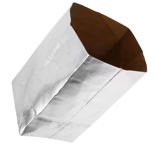 FONDOTIN Washable Kraft Paper Bag Simple Storage Pouch For Users Home Decor 1Pcs 11.4x5.9x5.9in