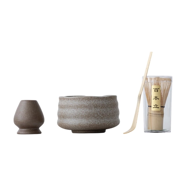 Juego de batidora de matcha japonesa, batidor de té de té, tazón tradicional japonés tradicional japonés para la familia de la casa de té Estilo D