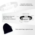thumbnail image 7 of Black Leather Cuff Bangle Bracelets for Men Boys - Matthew 17:20 Bible Verse Quote Faith Can Move Mountains Encouragement Gift Bracelet for Friend Men Women Y1327, 7 of 7