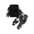 thumbnail image 2 of Gvmfive Toddler Kids Baby Boys Outfits Camo Print Hooded Tops Pants Set Clothes 12-18 Months, 2 of 7