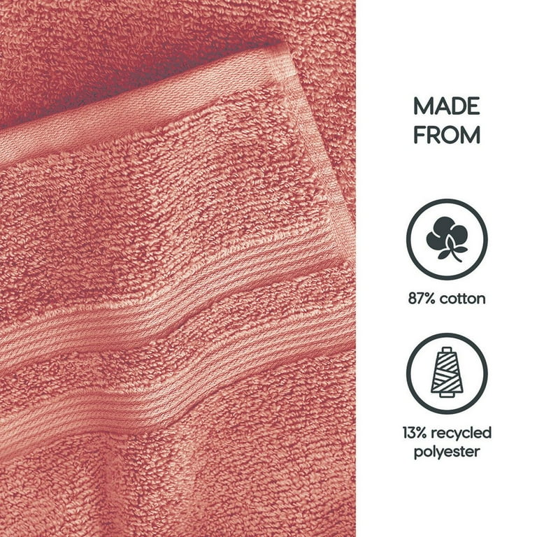 Mainstays Performance Solid Bath Towel, Terra Cotta, 54x30 inches