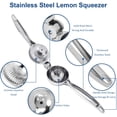 thumbnail image 3 of Manual Lemon Squeezer, Metal Rustproof Lime Squeezer, Handheld Citrus Press Juicer and Fruit Juicer - Extracting Lemon Juice and More Fruit, 3 of 7