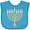 Turquoise, variant on Inktastic Chanukah Hanukah Menorah Boys or Girls Baby Bib