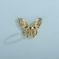 thumbnail image 5 of Crystal Butterfly Ring Cubic Zirconia Open Adjustable Bow-Knot Knuckle Ring, 5 of 11