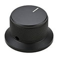 thumbnail image 6 of FENGGUIQU Guitar Knobs Metal Black Round for Instrument 1Pack, 6 of 8