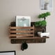 thumbnail image 2 of Estante de almacenamiento de madera para colgar en la pared, práctico estante de pared para artículos diversos envejecidos, 2 of 8