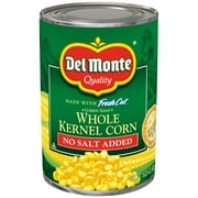Del Monte Whole Kernel Corn, No Salt Added, 15.25 oz Can