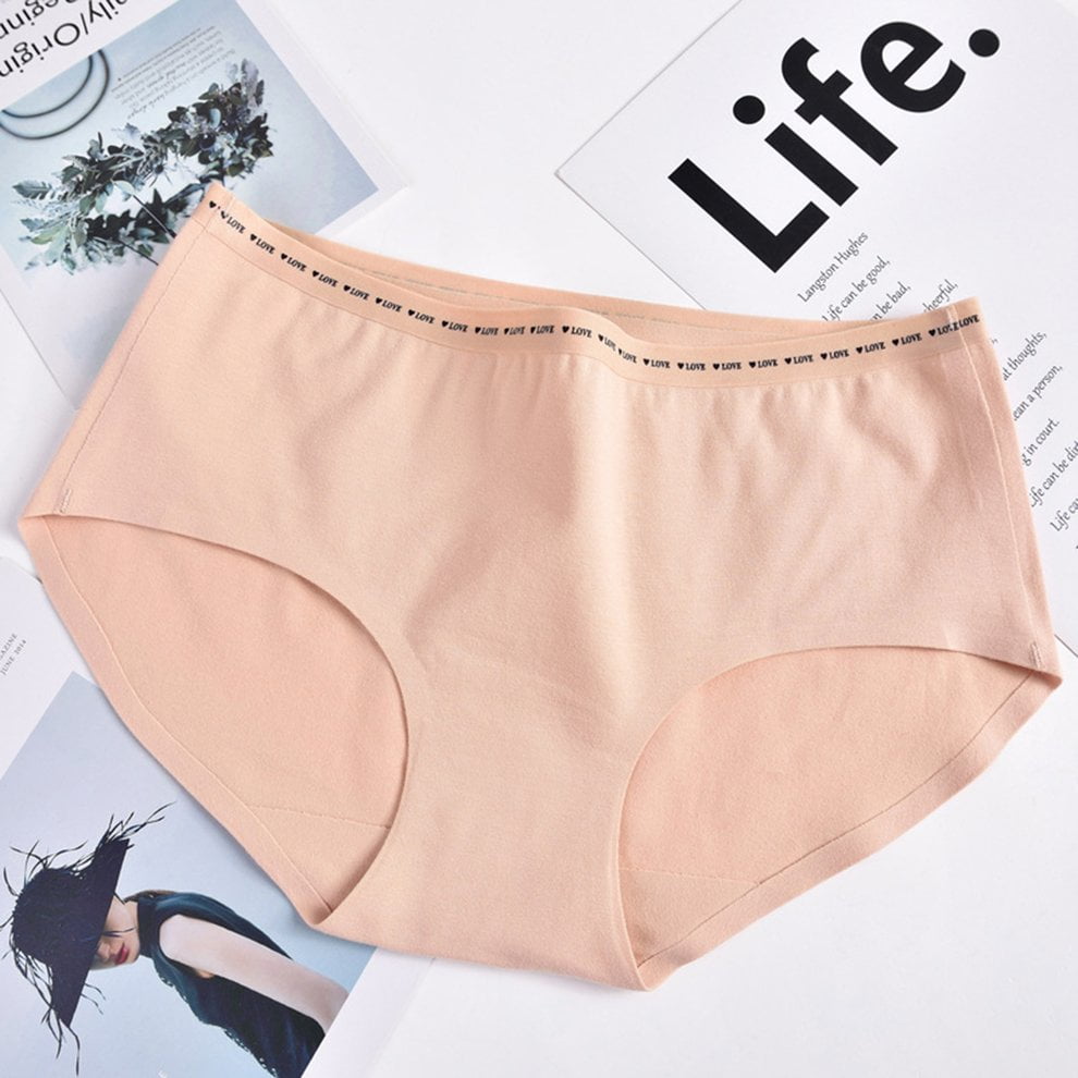 2 PACKS NEW ARRIVAL Women's Invisible One-piece Cut Seamless Brief Underwear Cotton Underwear