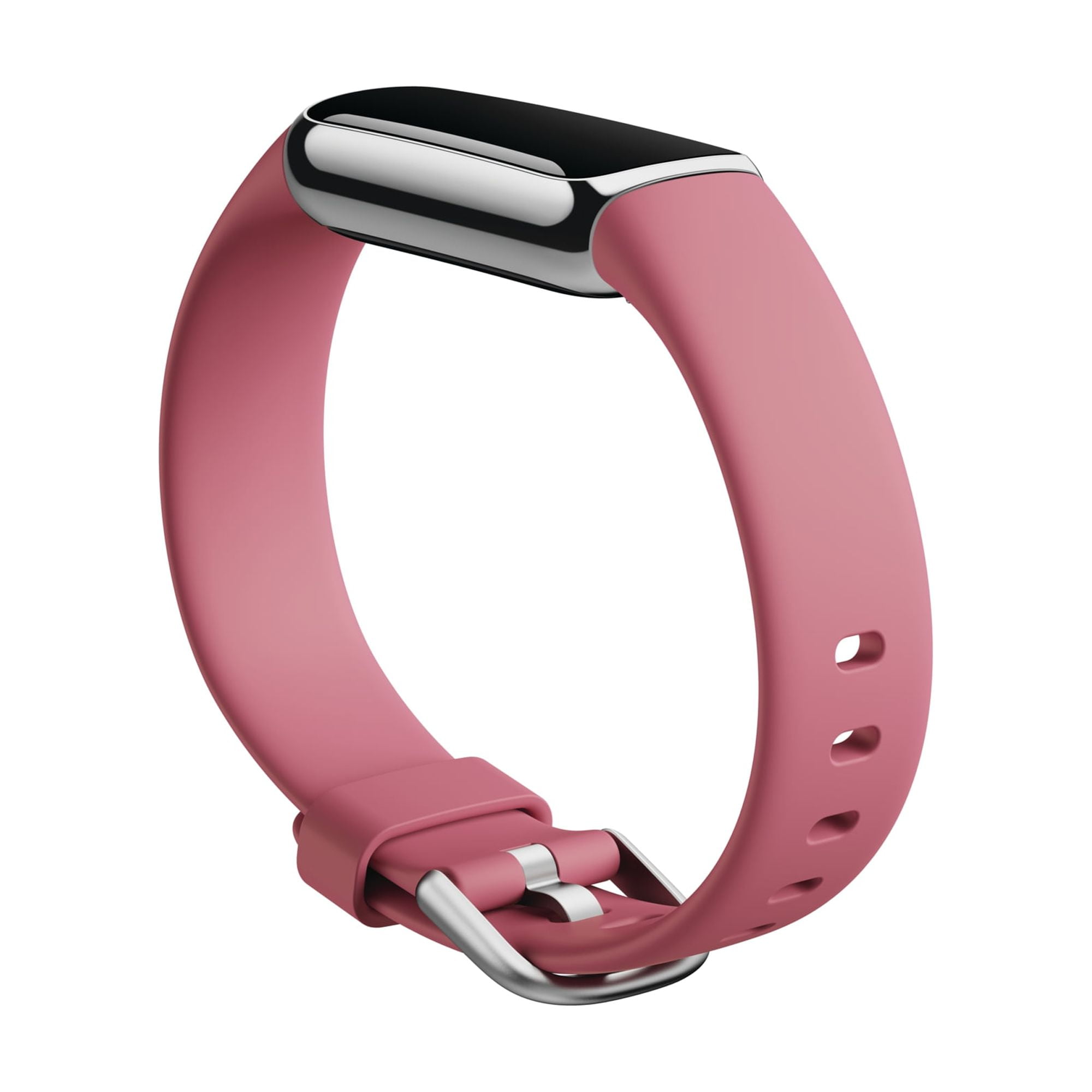  Fitbit Luxe - Rastreador de fitness y bienestar con control del  estrés, seguimiento del sueño y frecuencia cardíaca 24/7, bandas de talla  única S L incluidas, acero inoxidable blanco lunar/dorado 