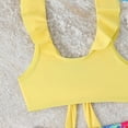 thumbnail image 6 of Gibobby Girls One Piece Swimsuits Summer UPF 50+ Quick Dry 2T 3T 4T 5T 6T Beach Bathing Suit Cross Shoulder Strap Swimwear(7-8 Years,Yellow), 6 of 8