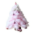 thumbnail image 3 of Figura de árbol de Navidad,Decoraciones navideñas con árboles de Navidad artificiales,Figura decorativa de árbol de Navidad en miniatura,Mini árbol de Navidad de mesa rosa para, 3 of 8