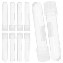 NICEXMAS 10Pcs Clear Tubes Plastic Conical Bottom for Research Labs