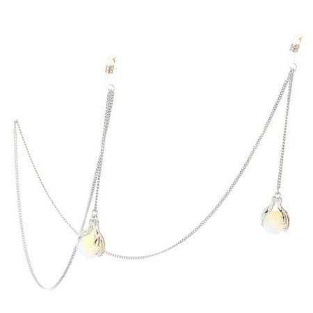 

Glasses Chain Non Slip for Palm Stone Pendant Luxury Fashion Women Silver Readin