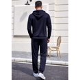 thumbnail image 4 of COOFANDY Sweatsuit for Men Travel Hoodie and Sweatpants Set 2 Piece Casual Athletic Tracksuit Sets, 4 of 6
