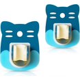 thumbnail image 1 of Funda de almohada con estampado de rayas, juego de 2, fundas de cojín de pana, fundas de almohada suaves y sólidas para sofá de dormitorio, 18 x 18 pulgadas, azul bebé, 1 of 1