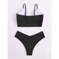 thumbnail image 2 of Traje de baño sin mangas con cuello en V para mujer Negro - M Negro - M Xishao ropa, 2 of 2