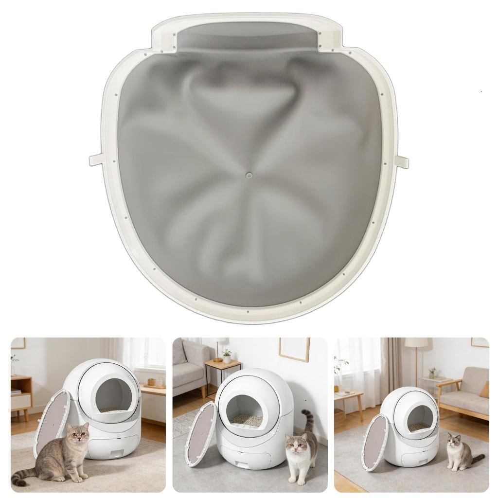 Osdhezcn Durable Silicones Mat for Automatic Cleaning Cats Litter Box Resistant to Scratch Bites Waterproof Bottom Pad Replacement