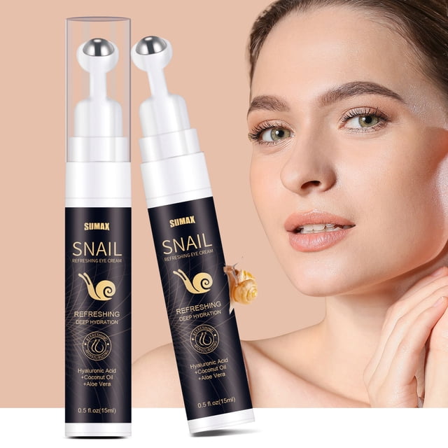 Fiudx Ofertas del día Crema refresco en ojos y caracol en hidrata las arrugas y atenúa las líneas, 15 ml