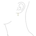 thumbnail image 4 of Bling Jewelry Womens Petite 14K Gold CZ Heart Dangle Chandelier Earrings with Secure Lever Back, 4 of 7