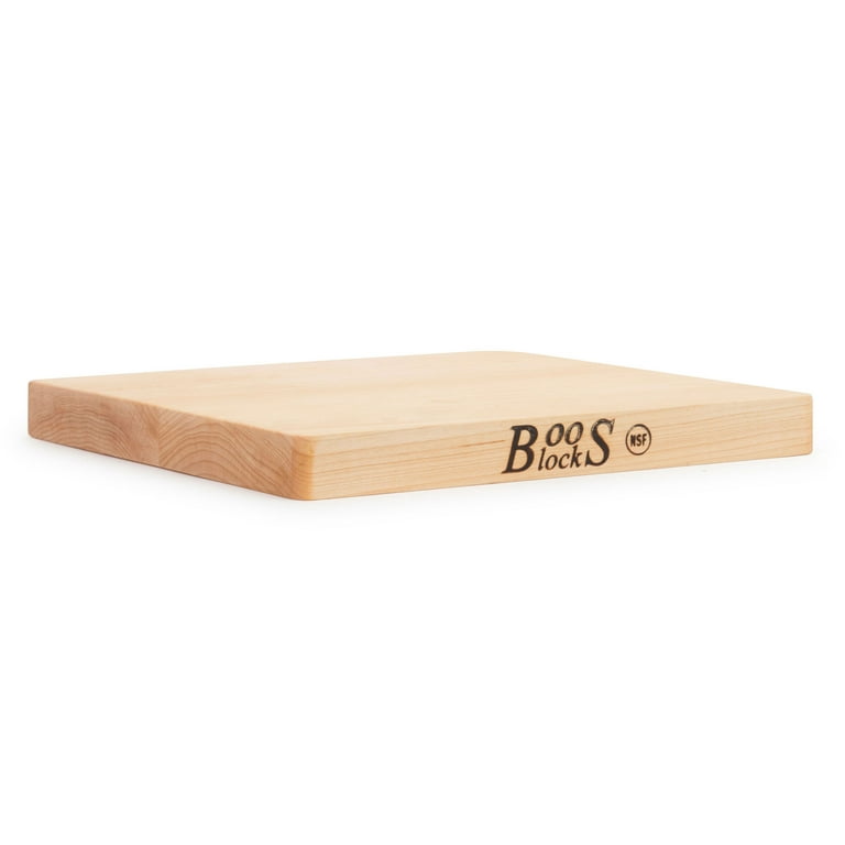 John Boos Chop N Slice Maple Wood Edge Grain Cutting Board, 10 x 10 x 1