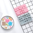 thumbnail image 4 of Kitchen baking mold-love flower waffle chocolate plate mold decoration baking fondant cake silicone mold - blue, 4 of 5