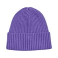 thumbnail image 3 of biudgviw Men Women Beanie Hats Ribbed Stretchy Cuffed Winter Hats Soft Warm Everyday Knitted Thermal Hats, 3 of 3