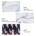 thumbnail image 4 of Haosy 2 Pack Kitchen Wash Cloths with Hanging Loops Absorbent Absorbent Quick Drying Hand Towels, Navy Blue Burgundy Houndstooth, 4 of 7