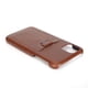 thumbnail image 3 of Funda delgada para teléfono con ranura para tarjeta Textute de cuero PU para Iphone 11 Pro de 5,8 pulgadas, color marrón, 3 of 5