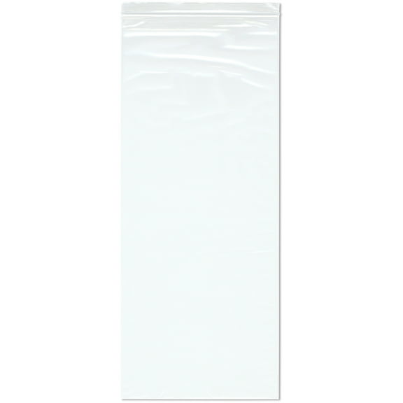Plymor 10" x 24" (Pack of 100), 2 Mil Zipper Reclosable Plastic Bags