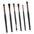 thumbnail image 2 of Cepillos de Maquillaje de Ojos Sunnimix Aplicador de Ojos Definidor en Polvo 6 Piezas Café Negro, 2 of 8