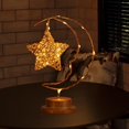 thumbnail image 1 of Luz hueca Decoración Adornos Decoraciones Centros de mesa Lámpara de luz nocturna para Navidad Ventana Familia Boda Interior Estrellas de ratán Fernando Luz de noche, 1 of 8