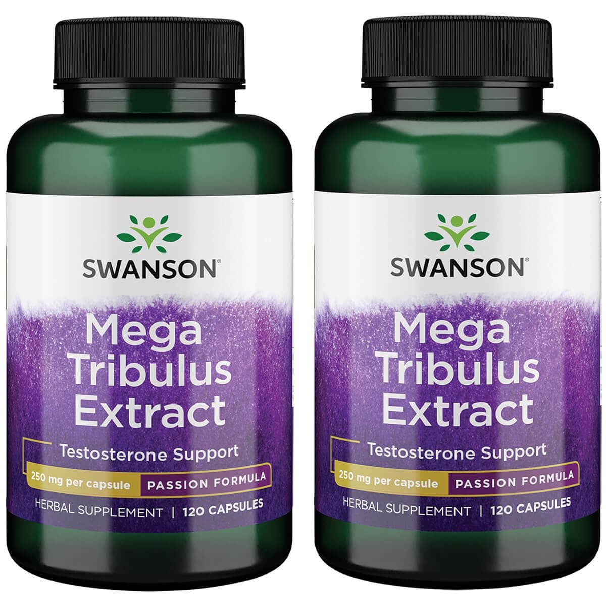 Complément Alimentaire Swanson Mega Tribulus Extract 250 Mg - Boîte De 120 Gélules - Neuf